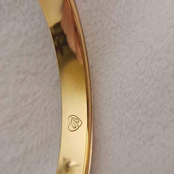 BRIGHTON Two-tone Scroll Bangle Clamper Bracelet - Picture 7 of 8